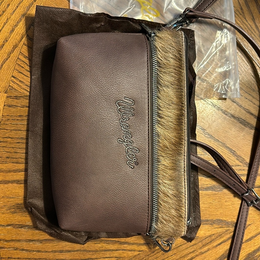 Wrangler cowhide purse